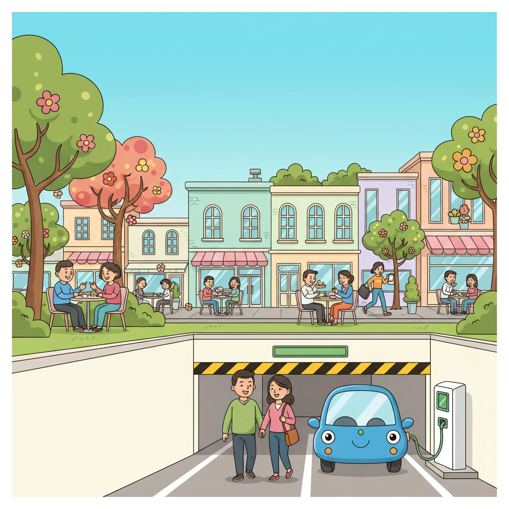 신트리공원 지하 주차장 전경