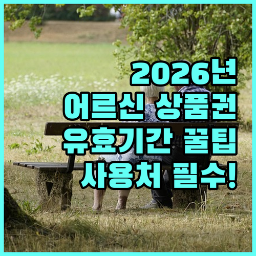 2026년 어르신 스포츠 상품권 유효기간 및 사용처
