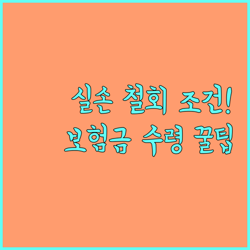 실손보험 전환 철회 조건과 보험금 수령 시 처리법