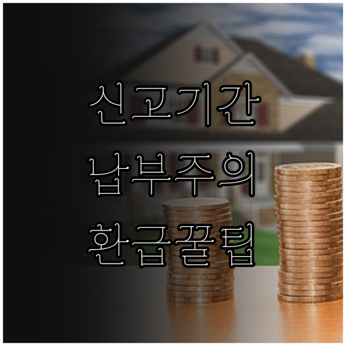 종합소득세 신고기간과 납부·환급 절차