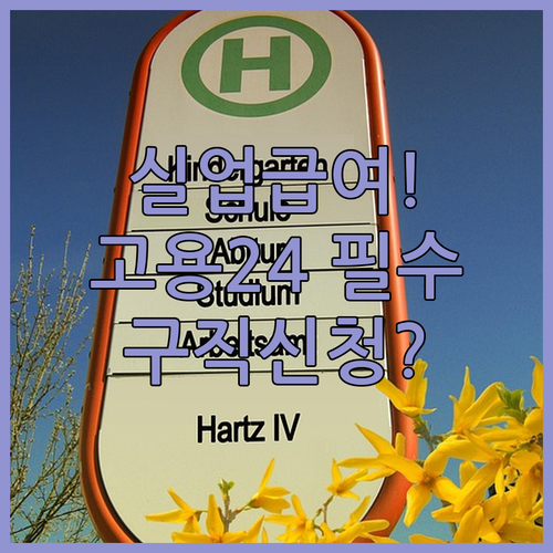 실업급여 고용24 구직신청과 온라인 교육 절차