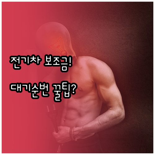 전기차 보조금 예산 대기 순번과 지급 시기 확인 방법